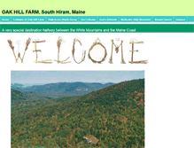 Tablet Screenshot of oakhillfarm.com