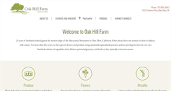 Desktop Screenshot of oakhillfarm.net