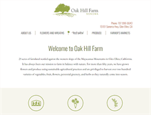 Tablet Screenshot of oakhillfarm.net